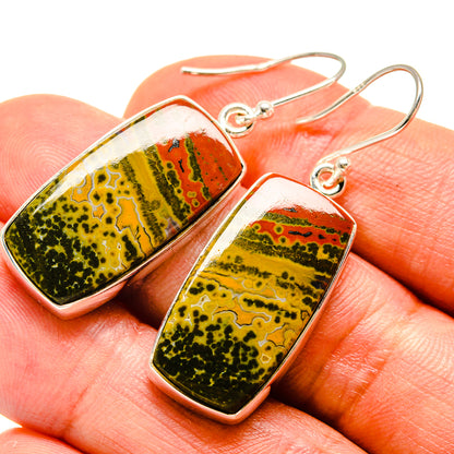 Ocean Jasper Earrings handcrafted by Ana Silver Co - EARR416312