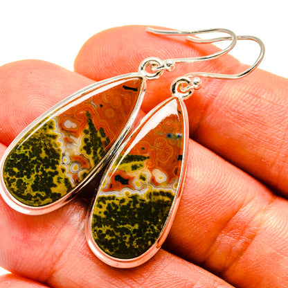 Ocean Jasper Earrings handcrafted by Ana Silver Co - EARR416321