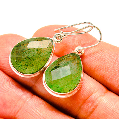 Green Aventurine Earrings handcrafted by Ana Silver Co - EARR416322