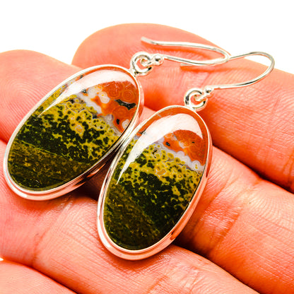 Ocean Jasper Earrings handcrafted by Ana Silver Co - EARR416346