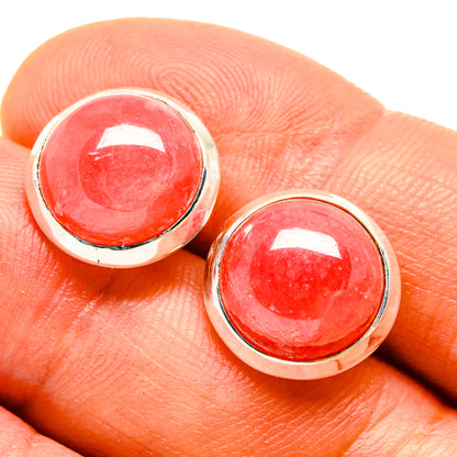 Rhodochrosite Earrings handcrafted by Ana Silver Co - EARR416352
