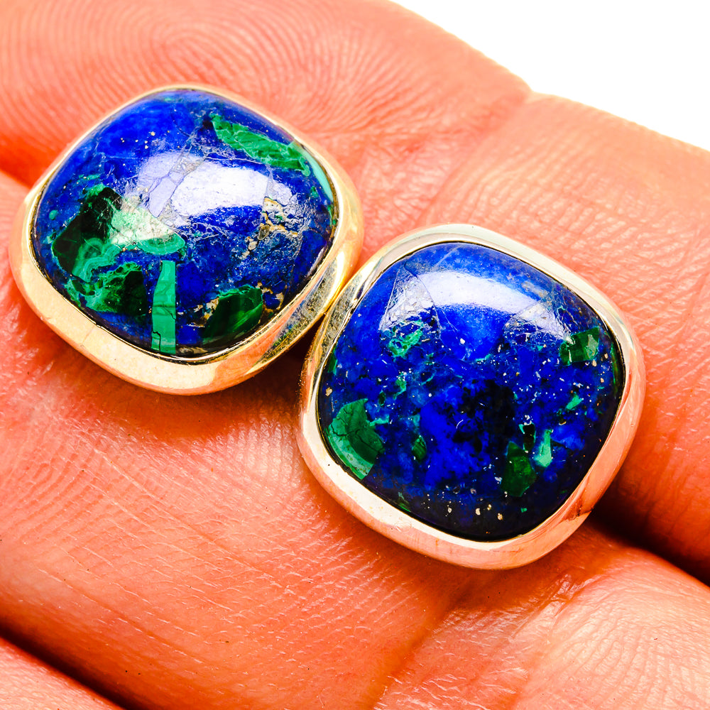Azurite Earrings handcrafted by Ana Silver Co - EARR416361