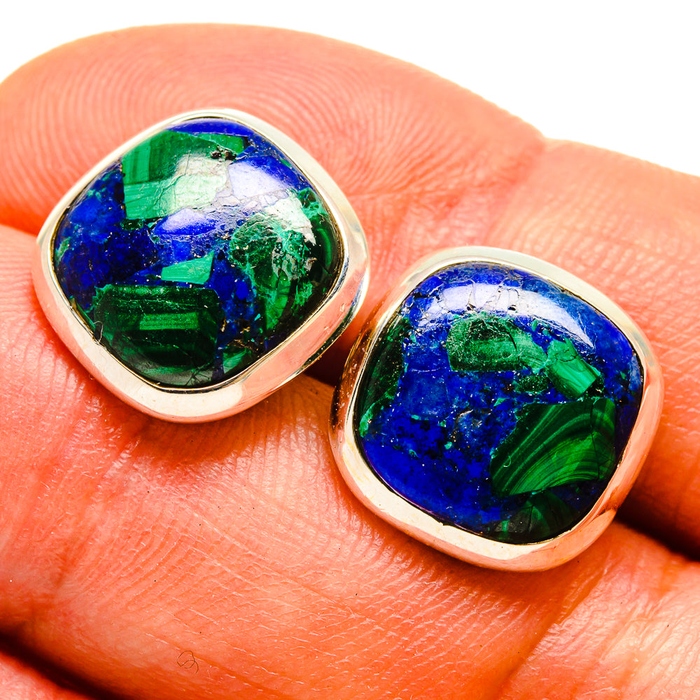 Azurite Earrings handcrafted by Ana Silver Co - EARR416369