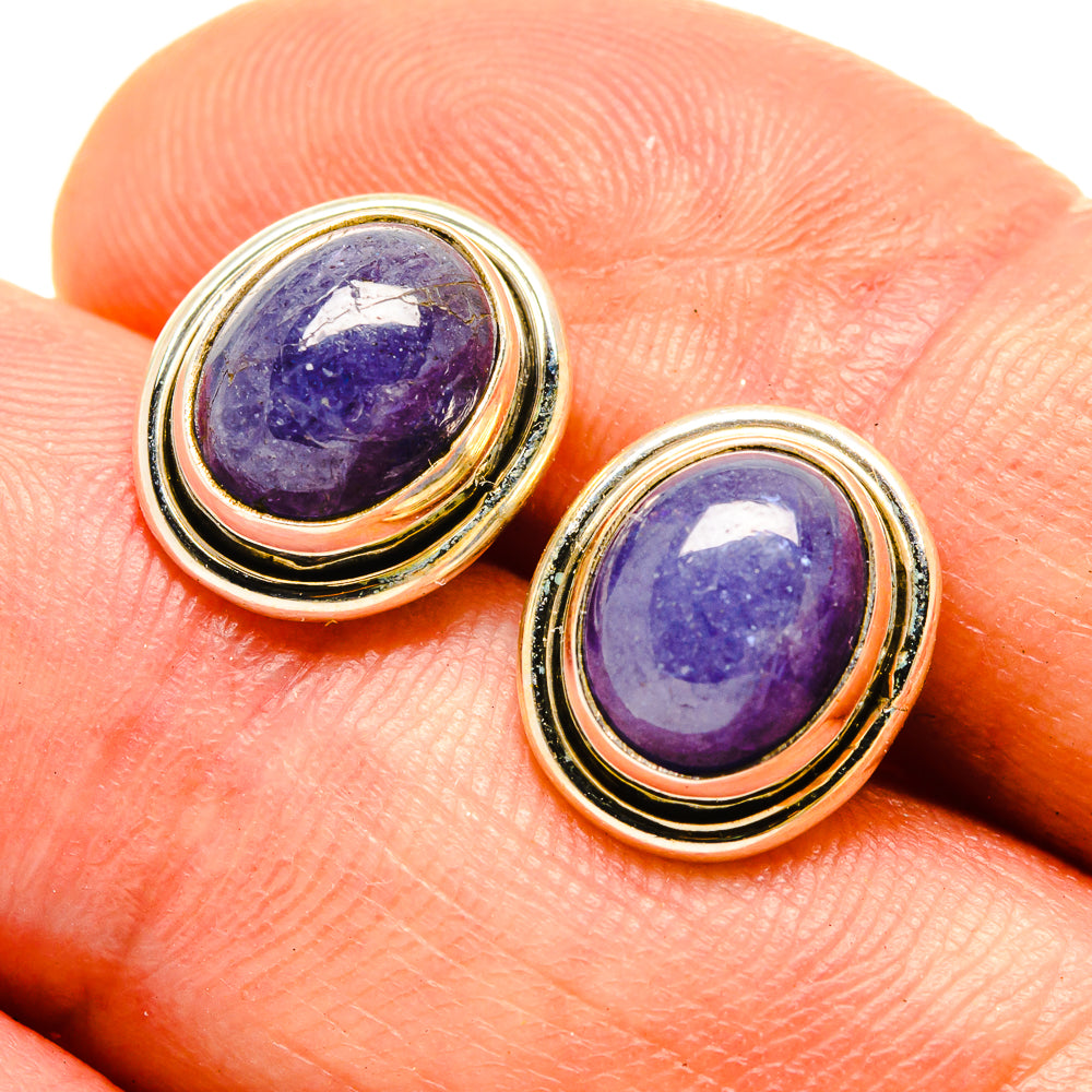 Tanzanite Earrings handcrafted by Ana Silver Co - EARR416372