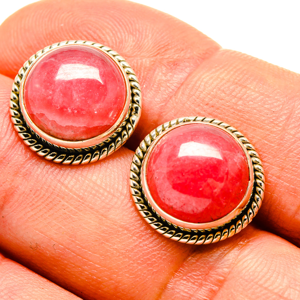 Rhodochrosite Earrings handcrafted by Ana Silver Co - EARR416376