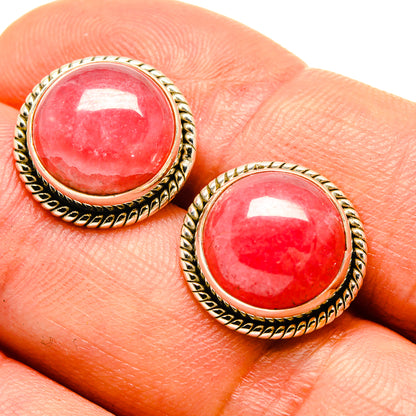 Rhodochrosite Earrings handcrafted by Ana Silver Co - EARR416376
