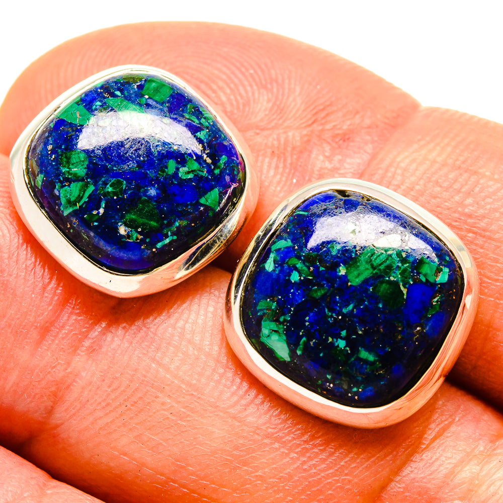 Azurite Earrings handcrafted by Ana Silver Co - EARR416377