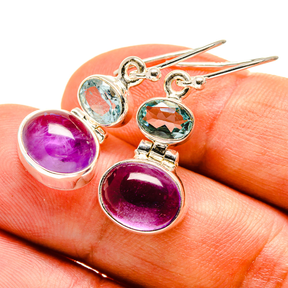 Amethyst Earrings handcrafted by Ana Silver Co - EARR416381
