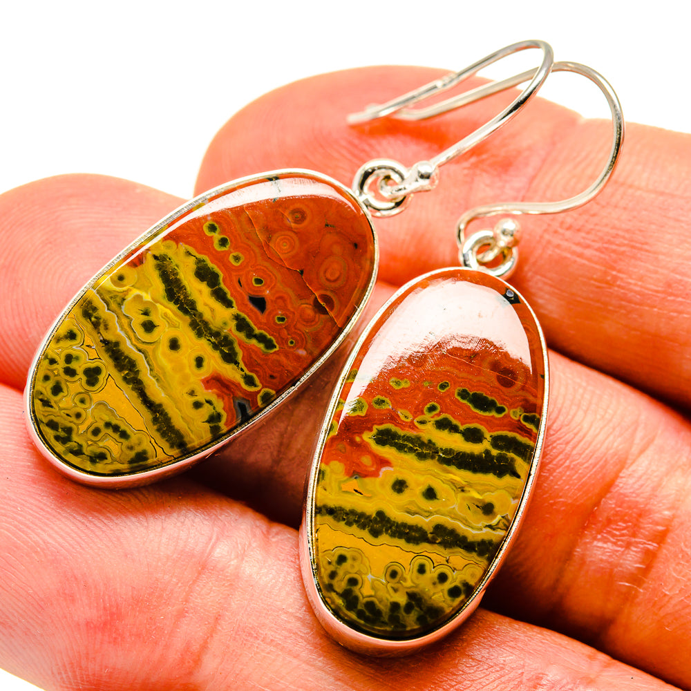 Ocean Jasper Earrings handcrafted by Ana Silver Co - EARR416383