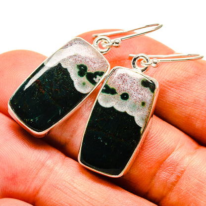 Ocean Jasper Earrings handcrafted by Ana Silver Co - EARR416384