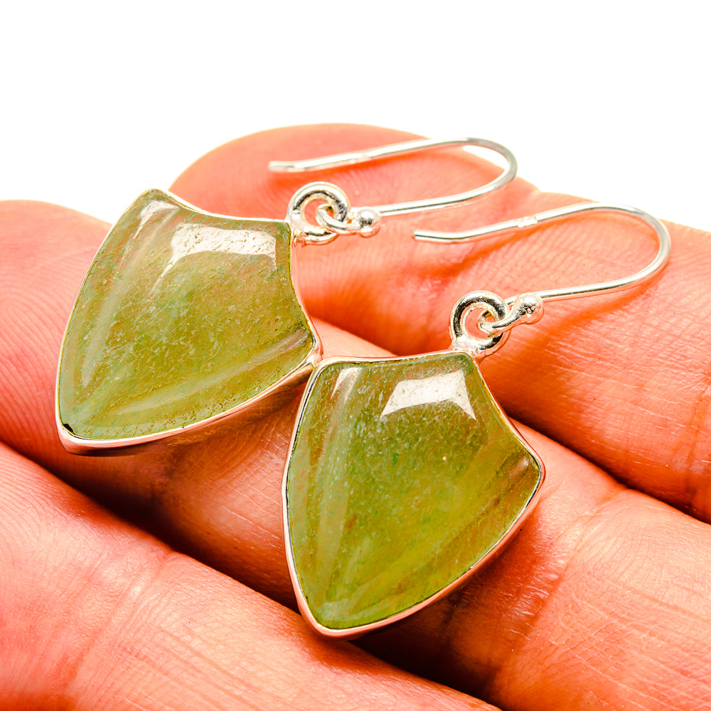 Prehnite Earrings handcrafted by Ana Silver Co - EARR416402