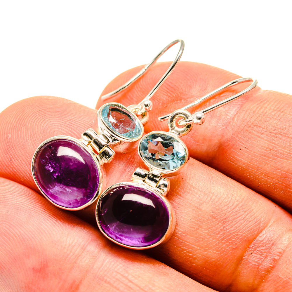 Amethyst Earrings handcrafted by Ana Silver Co - EARR416405