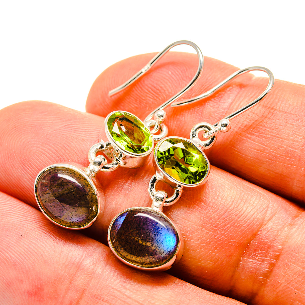 Labradorite Earrings handcrafted by Ana Silver Co - EARR416410