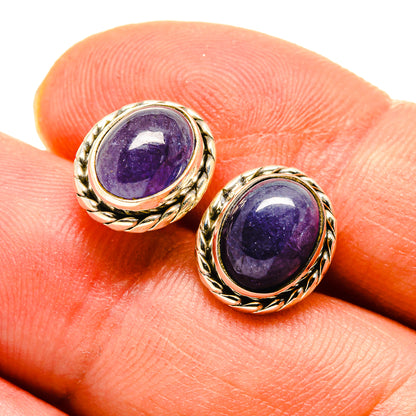 Tanzanite Earrings handcrafted by Ana Silver Co - EARR416419