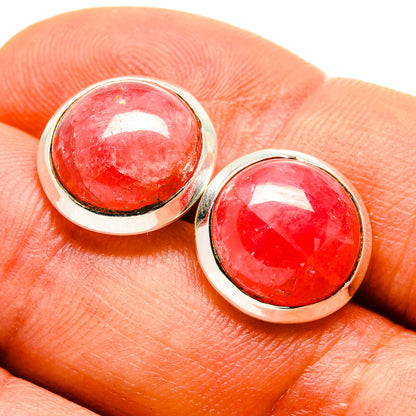 Rhodochrosite Earrings handcrafted by Ana Silver Co - EARR416421