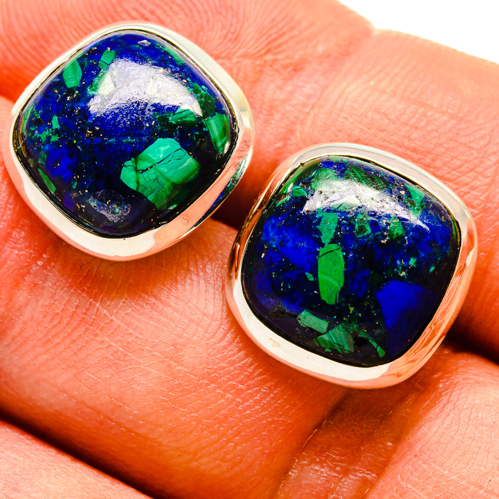 Azurite Earrings handcrafted by Ana Silver Co - EARR416428