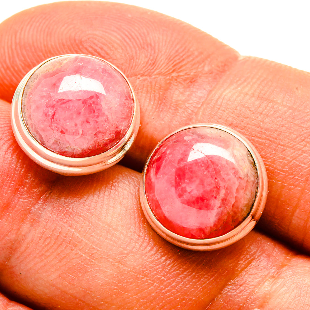 Rhodochrosite Earrings handcrafted by Ana Silver Co - EARR416429