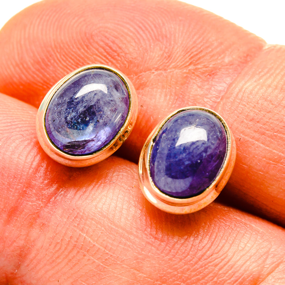 Tanzanite Earrings handcrafted by Ana Silver Co - EARR416430