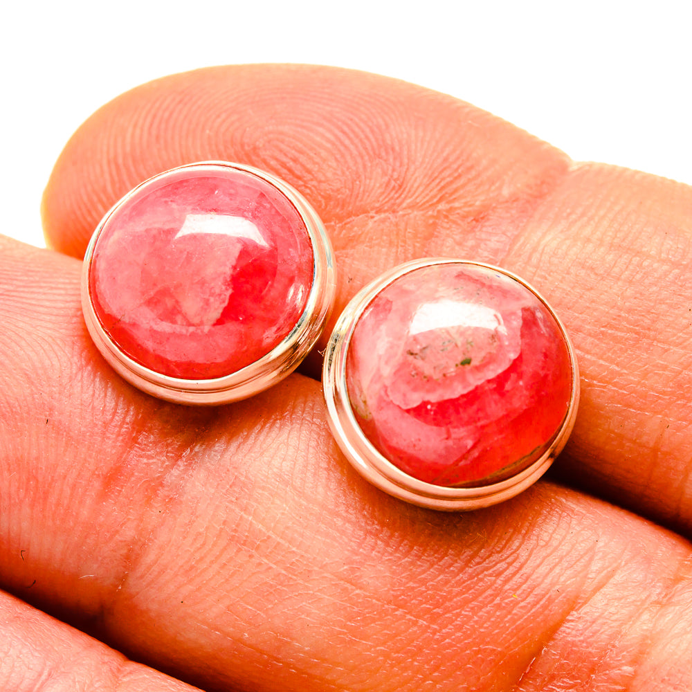 Rhodochrosite Earrings handcrafted by Ana Silver Co - EARR416437