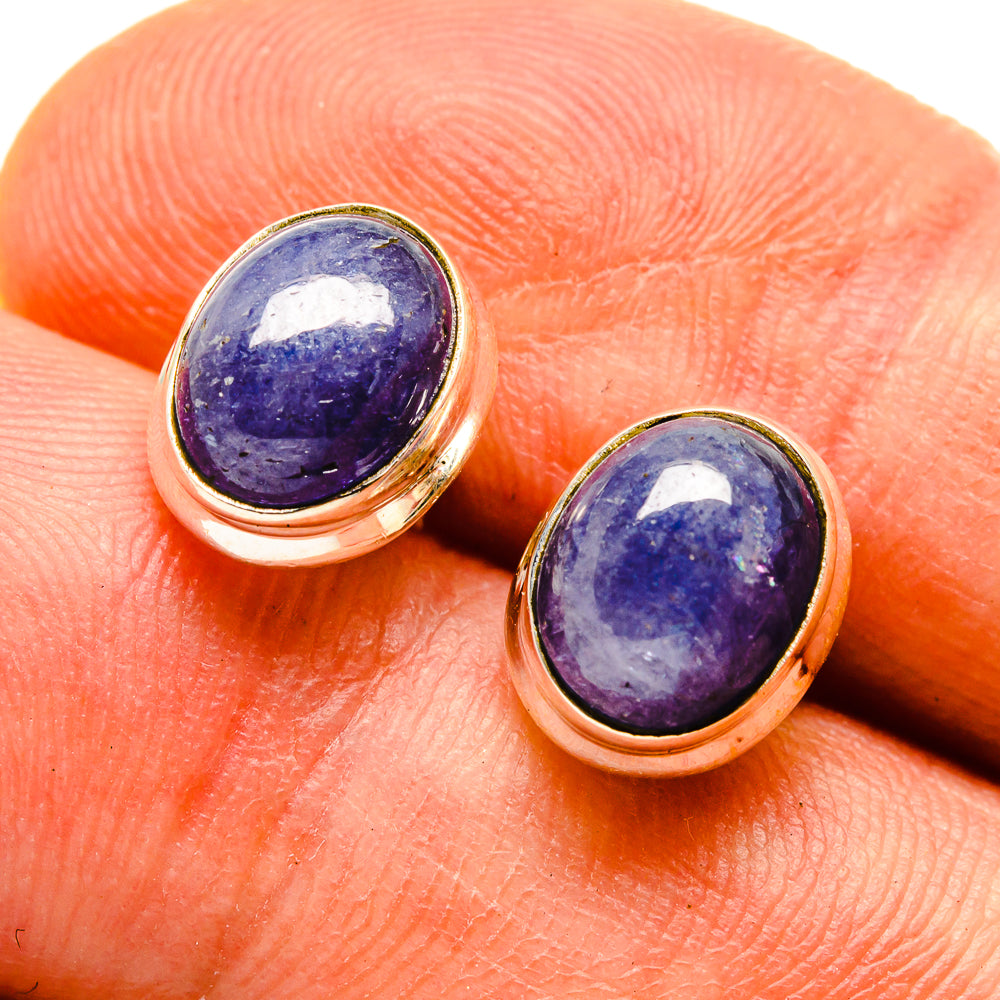 Tanzanite Earrings handcrafted by Ana Silver Co - EARR416438