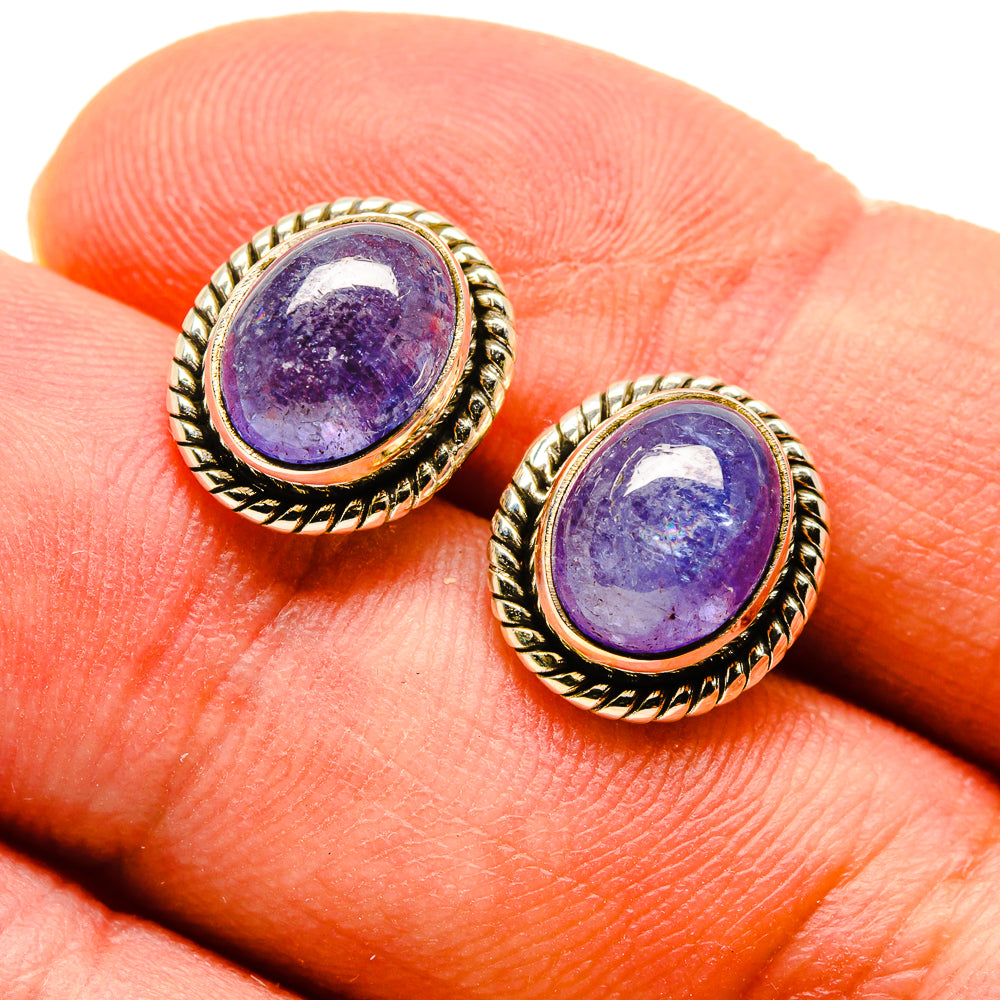 Tanzanite Earrings handcrafted by Ana Silver Co - EARR416440