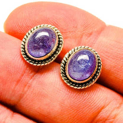 Tanzanite Earrings handcrafted by Ana Silver Co - EARR416440