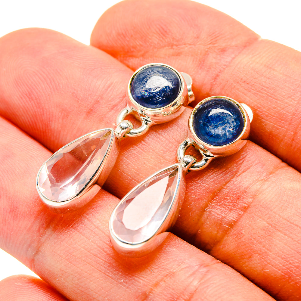 Rose Quartz Earrings handcrafted by Ana Silver Co - EARR416443