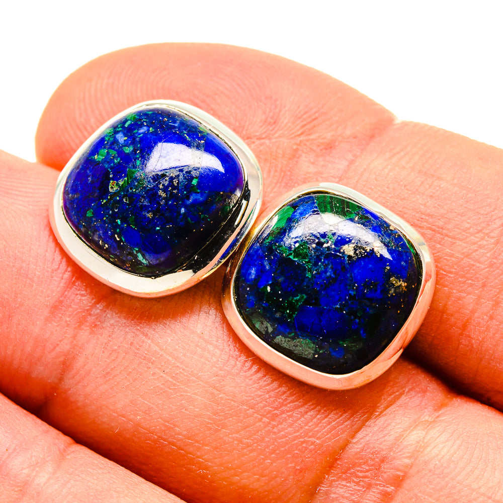 Azurite Earrings handcrafted by Ana Silver Co - EARR416444