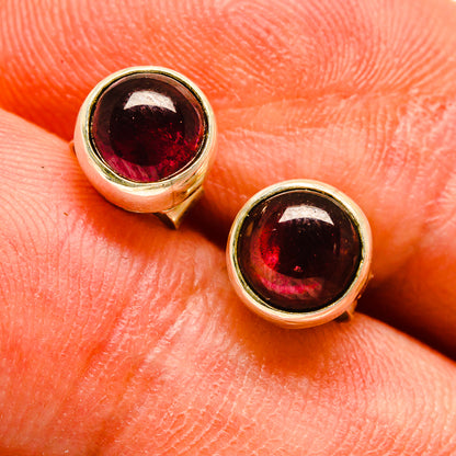 Garnet Earrings handcrafted by Ana Silver Co - EARR416447