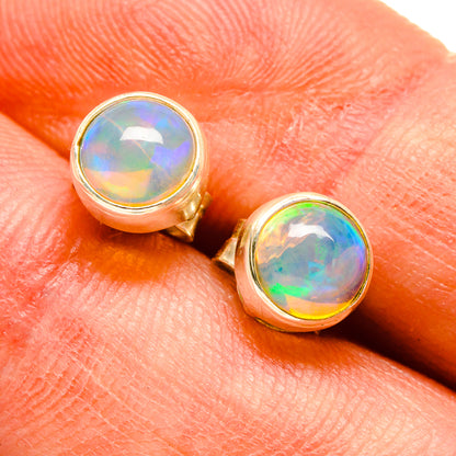 Ethiopian Opal Earrings handcrafted by Ana Silver Co - EARR416450
