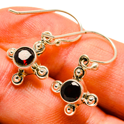 Garnet Earrings handcrafted by Ana Silver Co - EARR416458