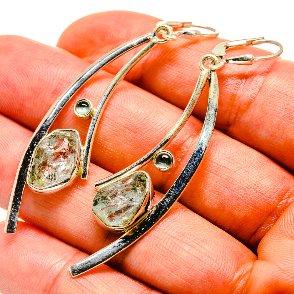 Aquamarine Earrings handcrafted by Ana Silver Co - EARR416491