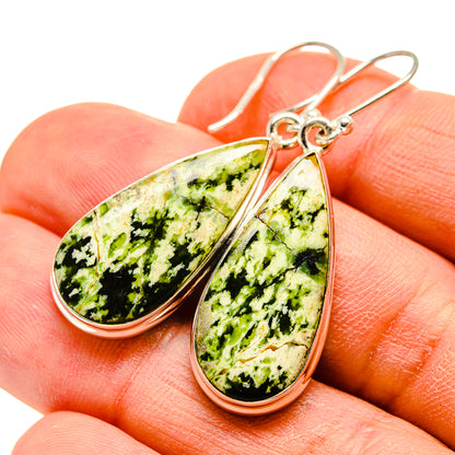 Australian Green Opal Earrings handcrafted by Ana Silver Co - EARR416496