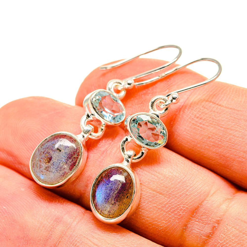 Labradorite Earrings handcrafted by Ana Silver Co - EARR416497
