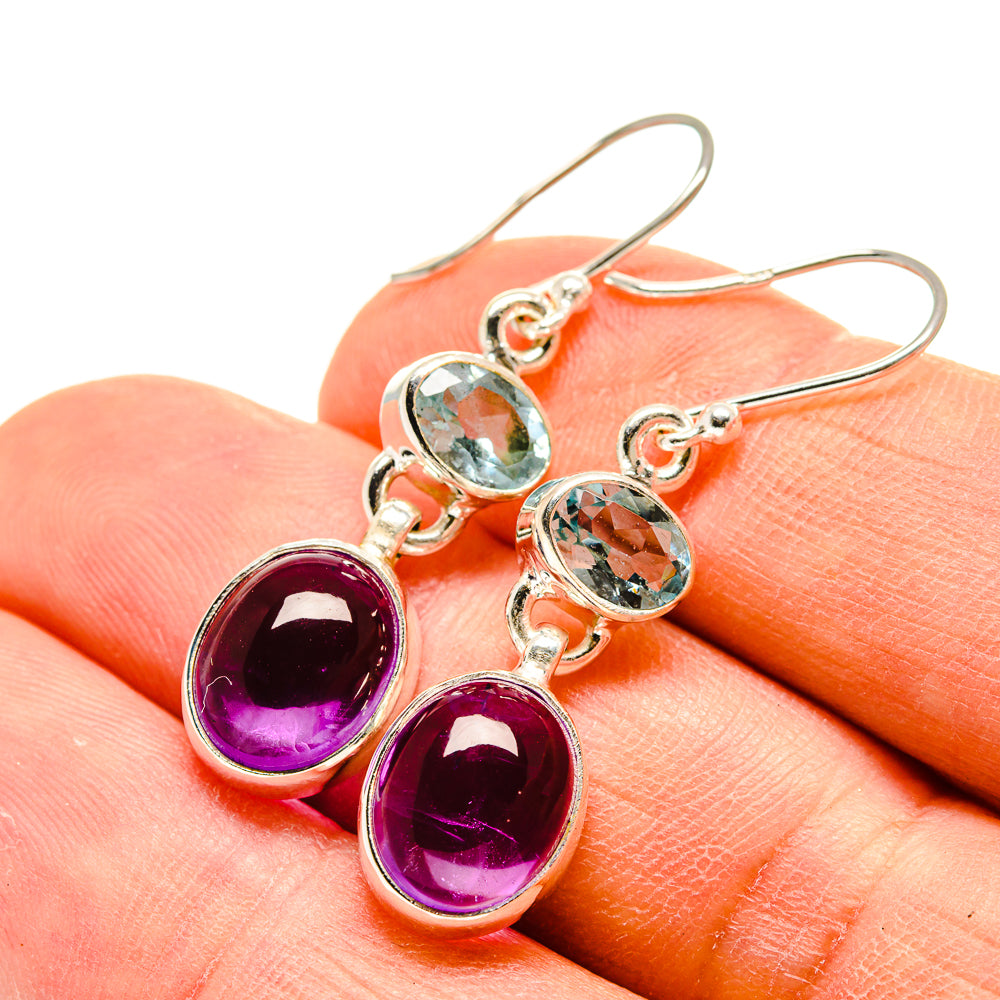 Amethyst Earrings handcrafted by Ana Silver Co - EARR416498
