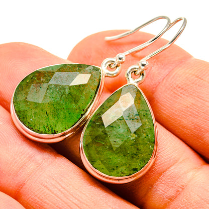 Green Aventurine Earrings handcrafted by Ana Silver Co - EARR416507