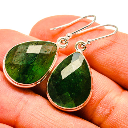 Green Aventurine Earrings handcrafted by Ana Silver Co - EARR416508