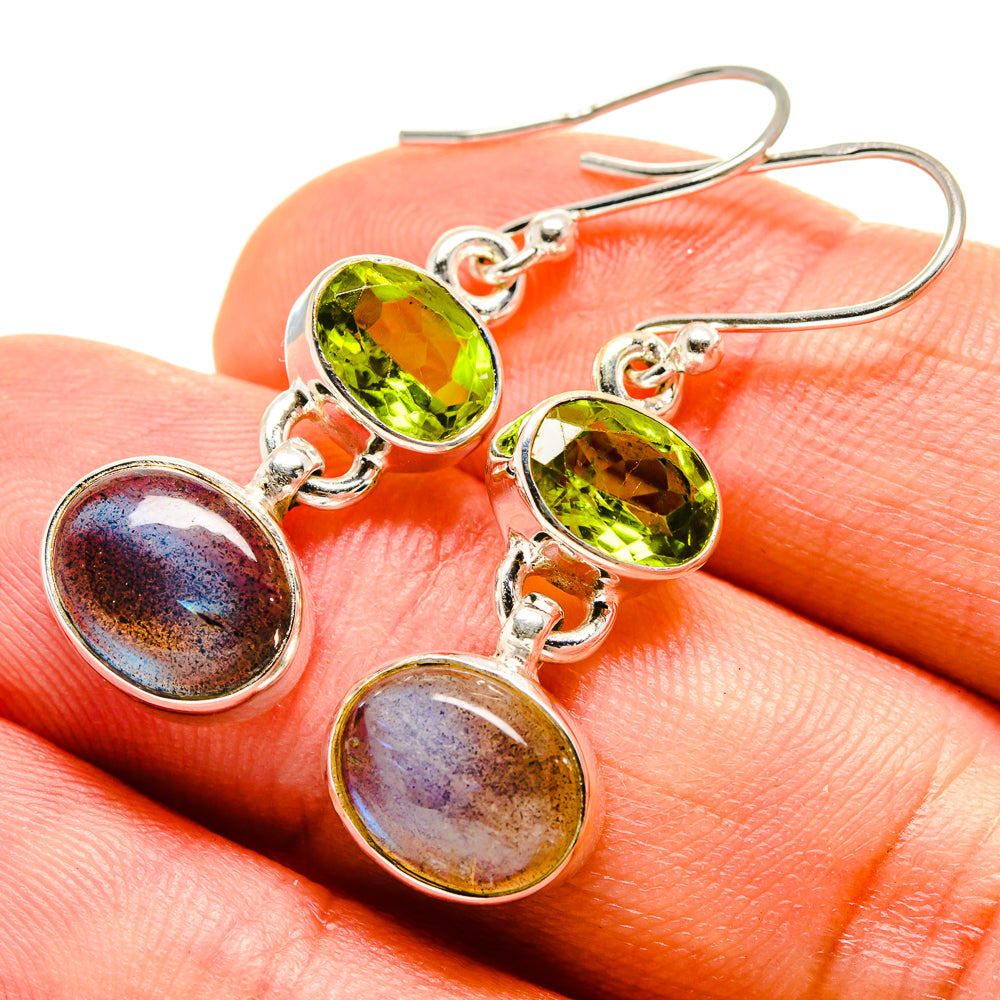 Labradorite Earrings handcrafted by Ana Silver Co - EARR416522