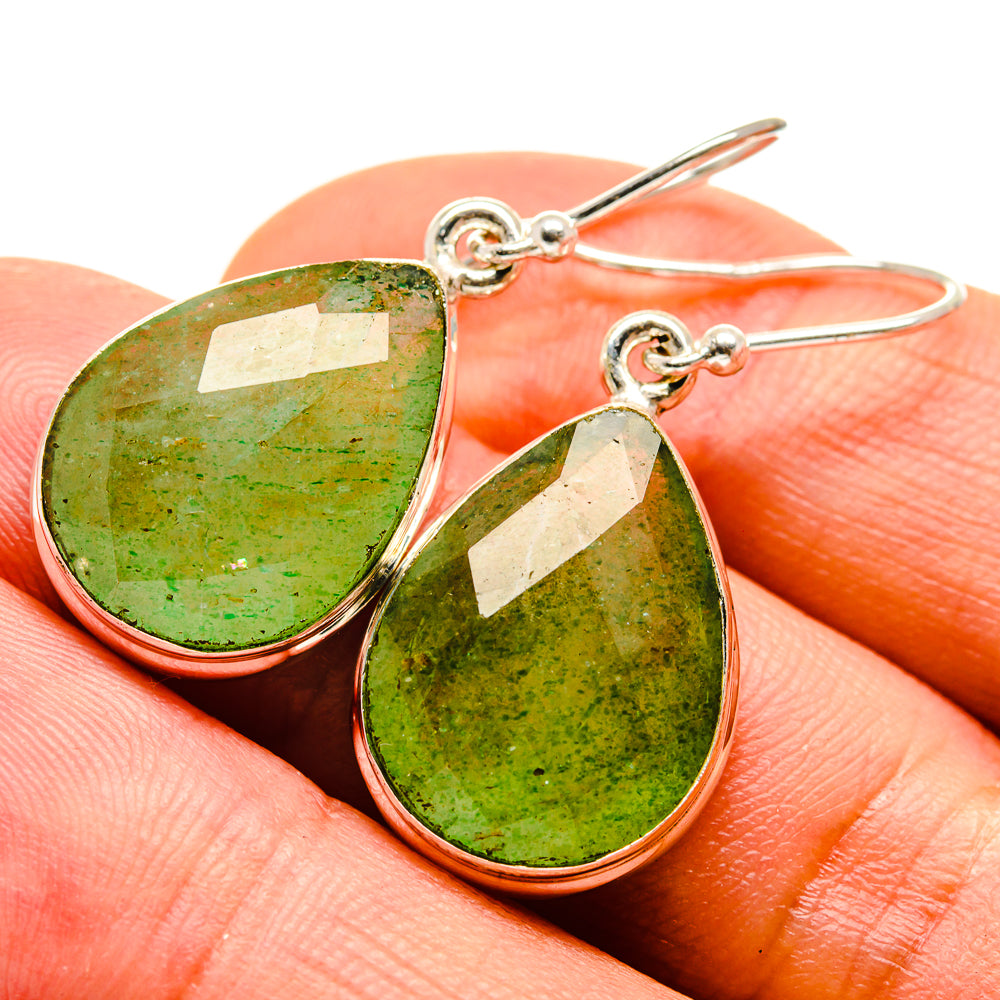 Green Aventurine Earrings handcrafted by Ana Silver Co - EARR416529