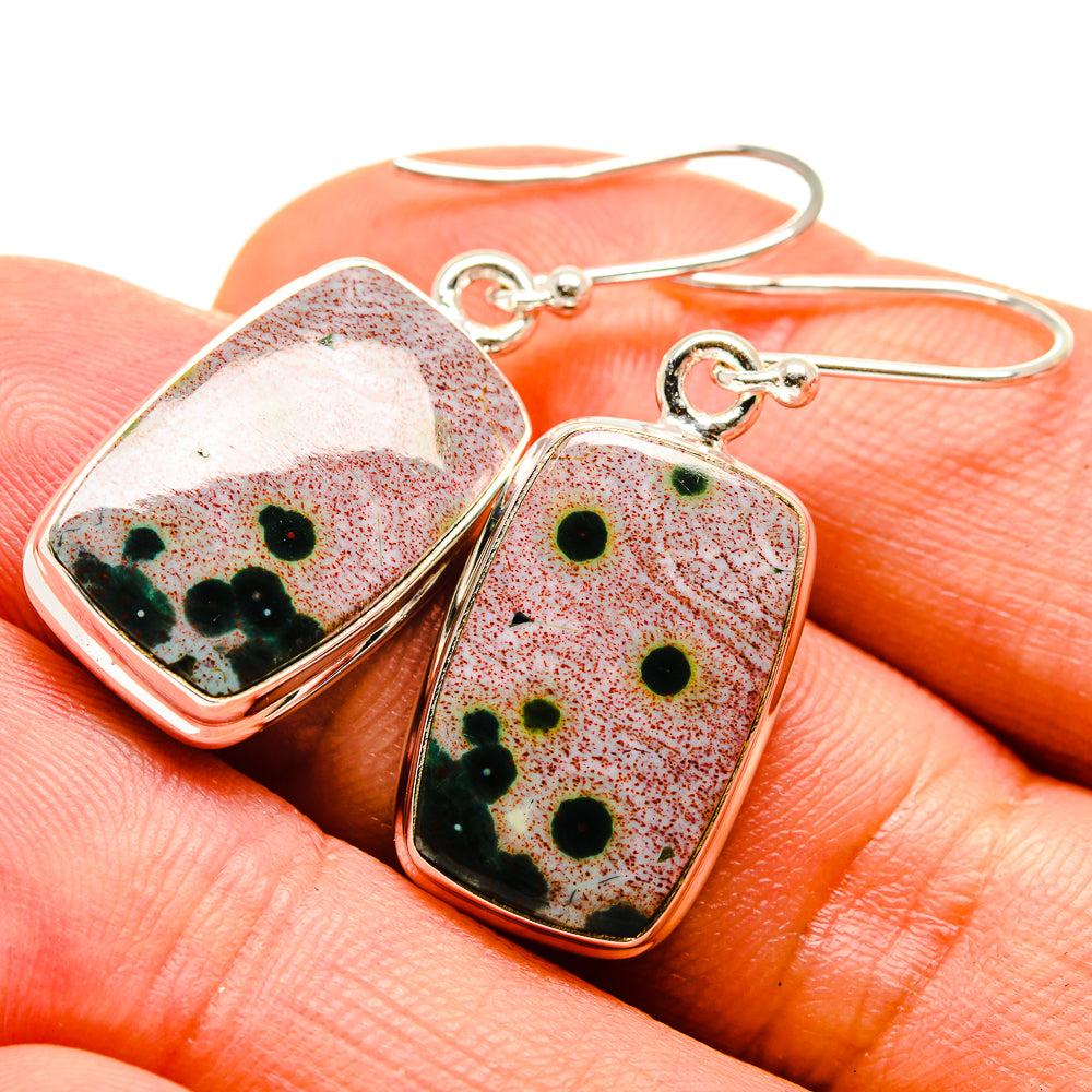 Ocean Jasper Earrings handcrafted by Ana Silver Co - EARR416530
