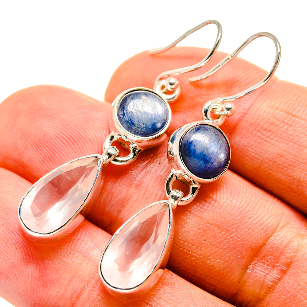 Rose Quartz Earrings handcrafted by Ana Silver Co - EARR416532