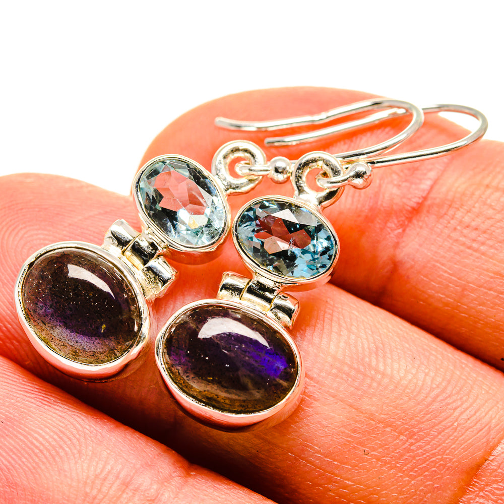 Labradorite Earrings handcrafted by Ana Silver Co - EARR416533