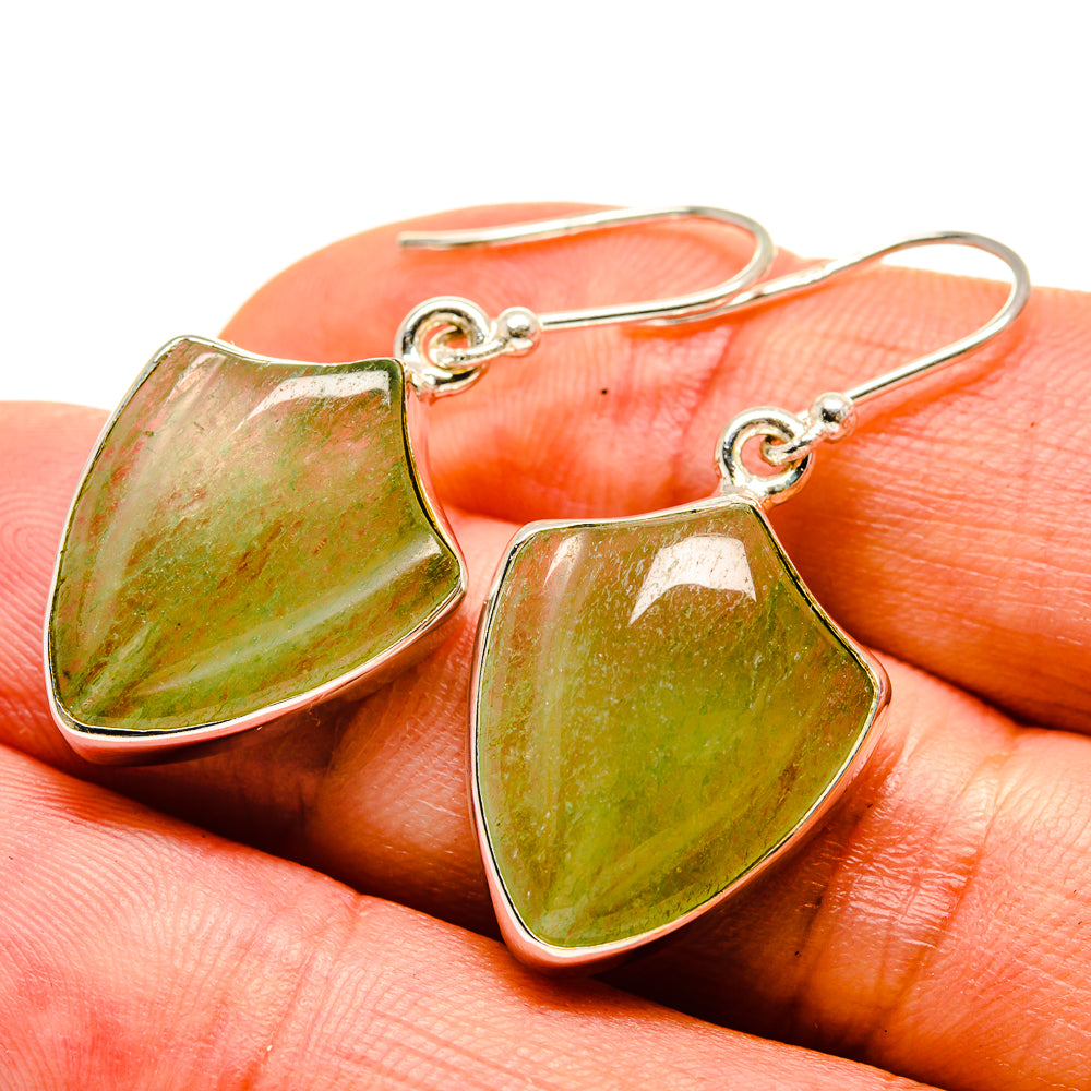 Green Aventurine Earrings handcrafted by Ana Silver Co - EARR416536