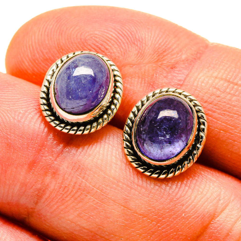 Tanzanite Earrings handcrafted by Ana Silver Co - EARR416544