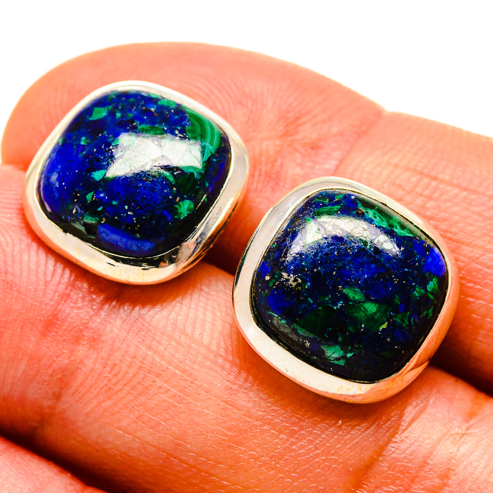 Azurite Earrings handcrafted by Ana Silver Co - EARR416549