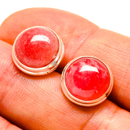 Rhodochrosite Earrings handcrafted by Ana Silver Co - EARR416550