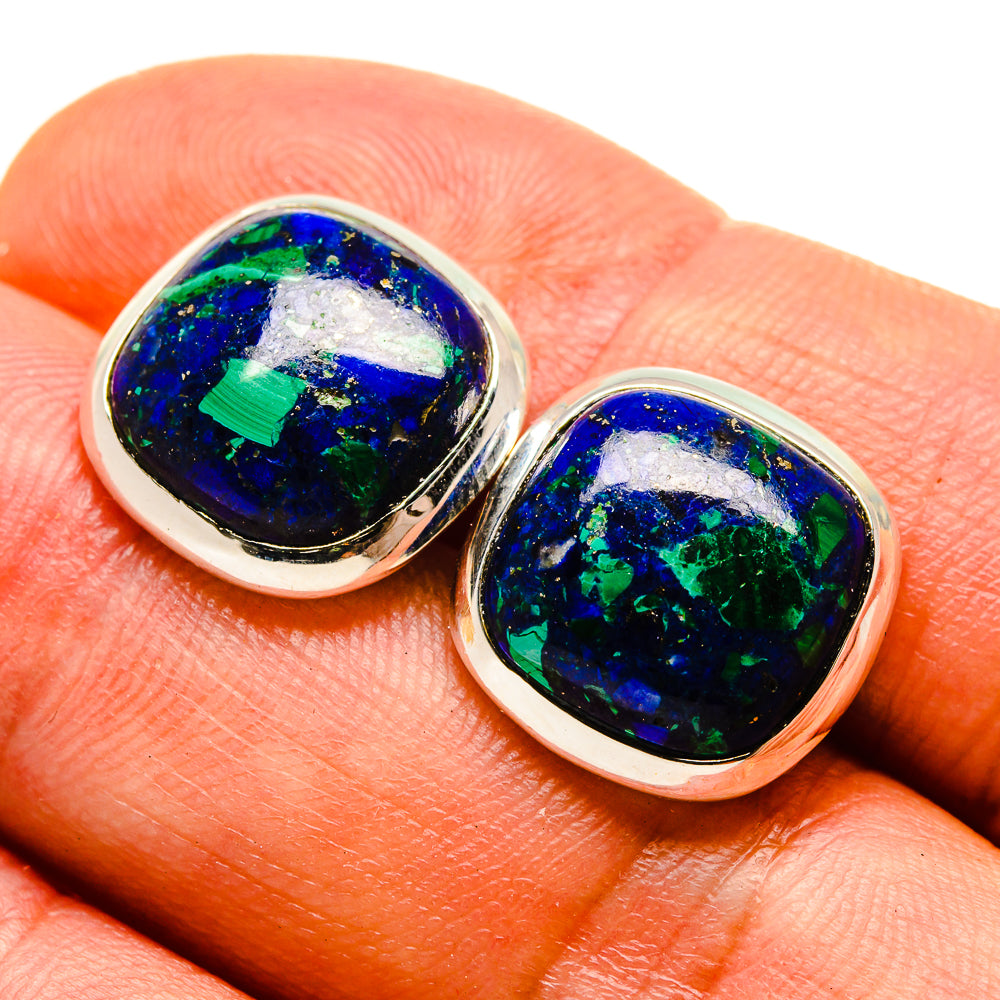 Azurite Earrings handcrafted by Ana Silver Co - EARR416551