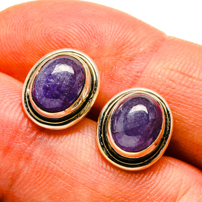 Tanzanite Earrings handcrafted by Ana Silver Co - EARR416553