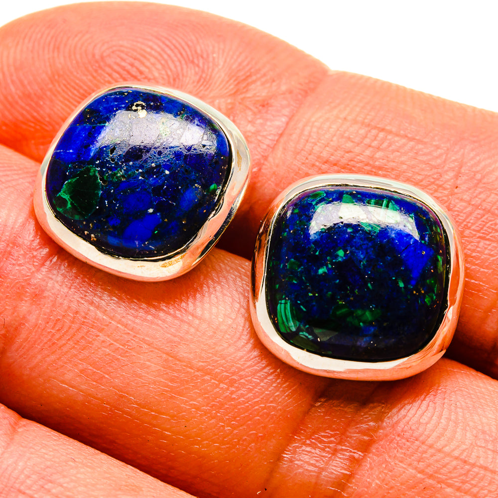 Azurite Earrings handcrafted by Ana Silver Co - EARR416554