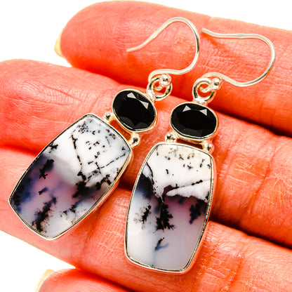 Dendritic Opal Earrings handcrafted by Ana Silver Co - EARR416560